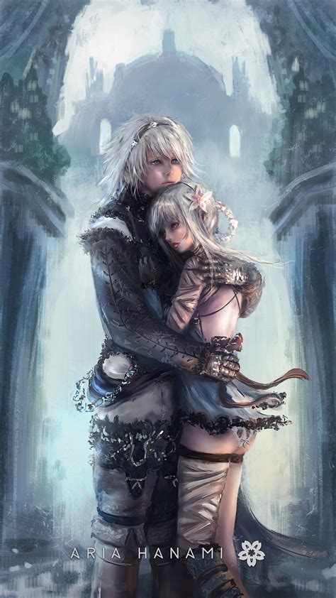nier automata futa|Kaine getting off in the forest of myth .
